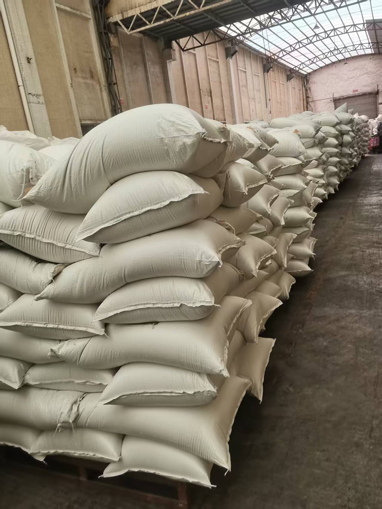 Detergent powder warehouse and raw material storage