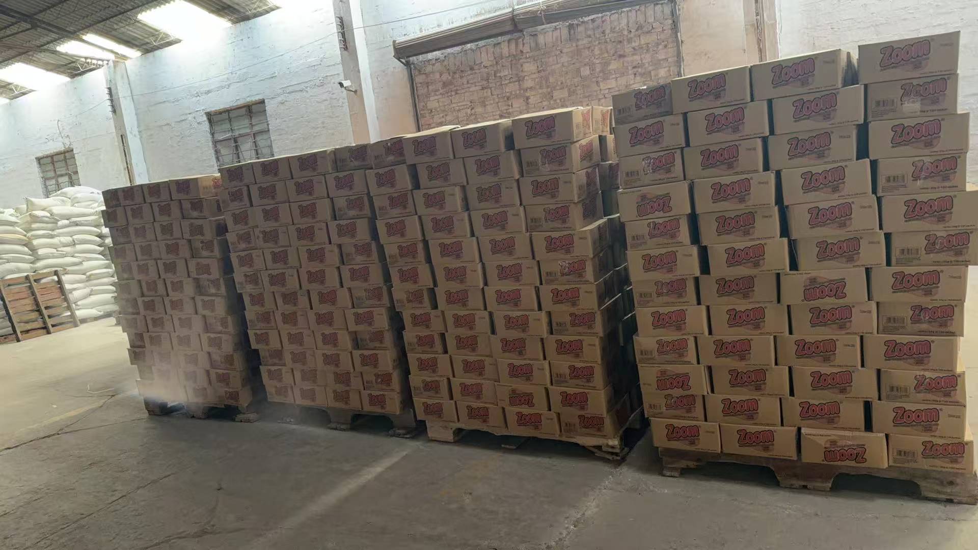 Finished detergent powder packages from Shanshanhao factory